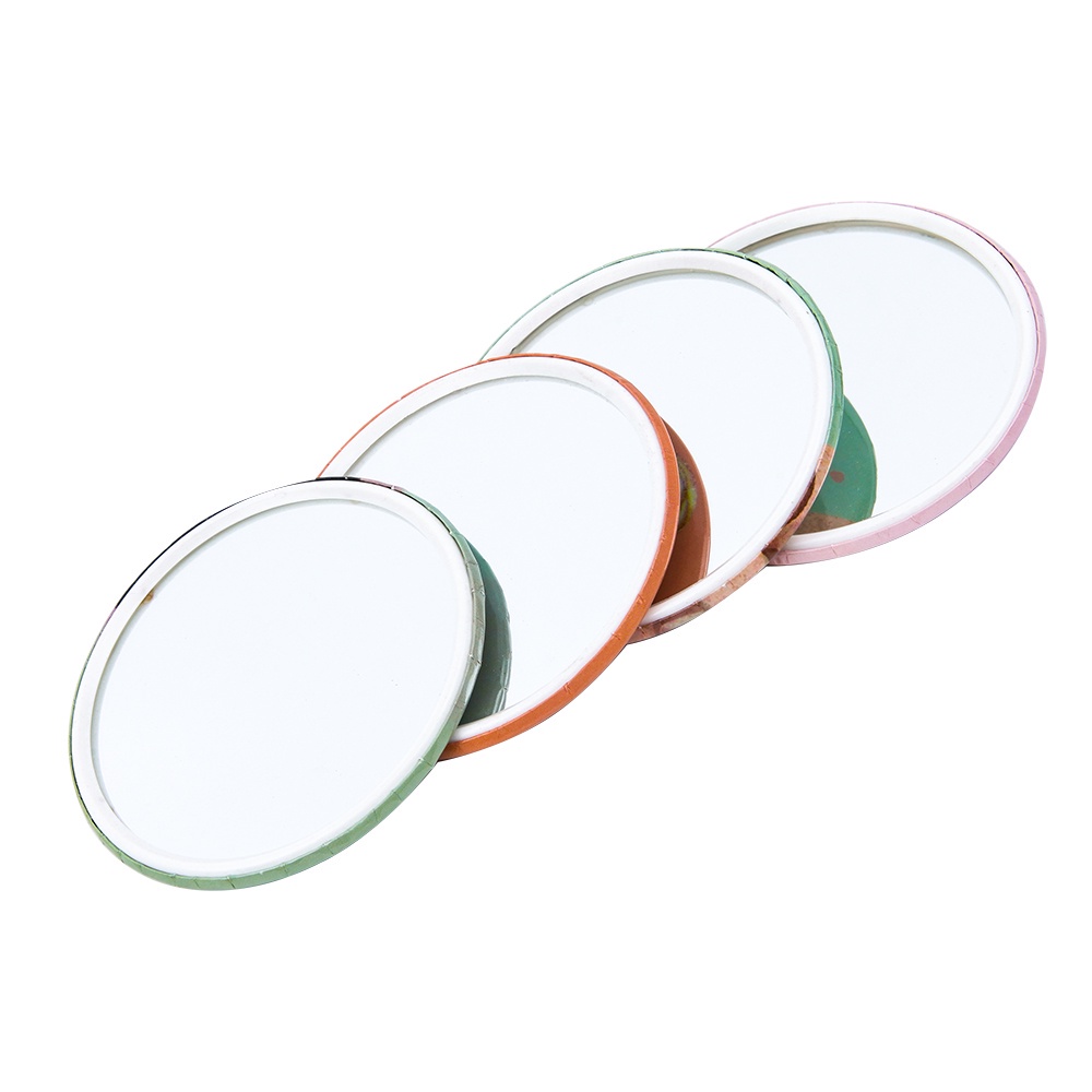 (Hàng Mới Về) Gương Trang Điểm Mini Hình Tròn Họa Tiết Hoạt Hình Phong Cách Hàn Quốc