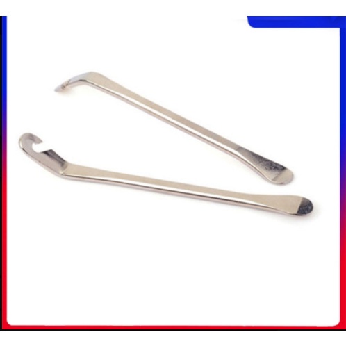 Bộ 2 Thanh Nạy Móc Lốp Xe Đạp Giúp Vá Lốp Săm Xe Đạp Chất Liệu Thép Không Gỉ (dài 12cm)