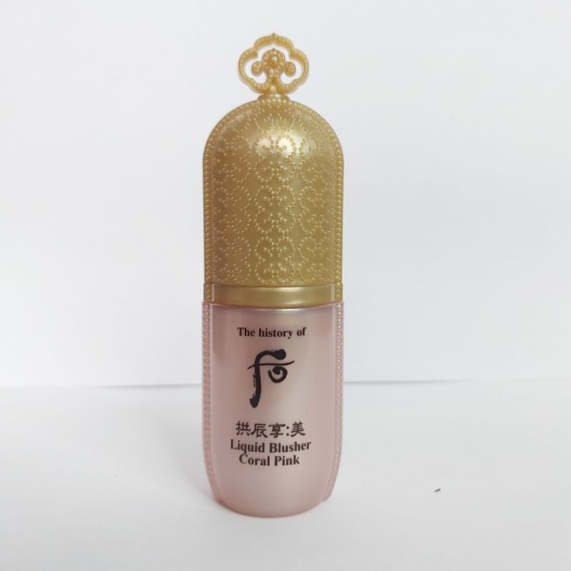 [HOT] Lọ phấn má hồng Whoo dạng kem cho má ửng hồng tự nhiên, giữ tone suốt 12h – Whoo Mi Liquid Blusher Coral Pink 8ml