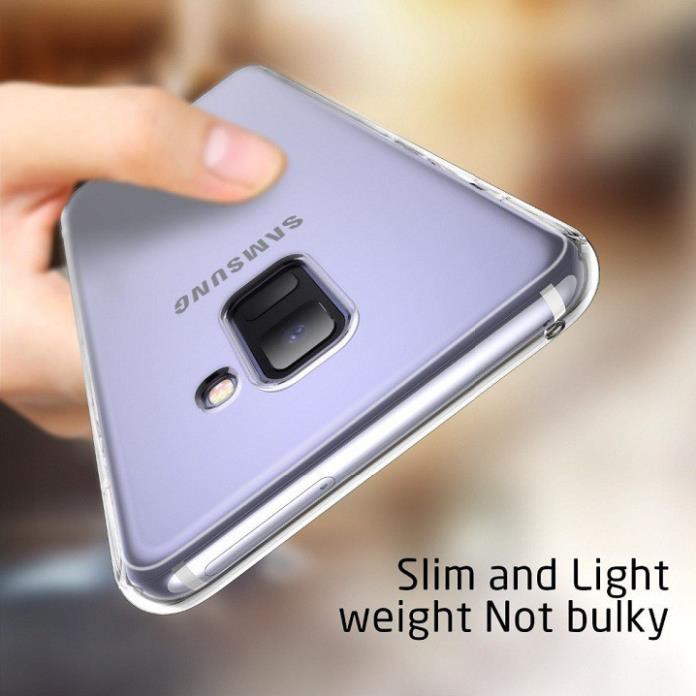 Ốp lưng silicon dẻo trong suốt cho Samsung Galaxy A8 2018 / A8 Plus 2018 mỏng 0.6mm chính hãng Ultra Thin