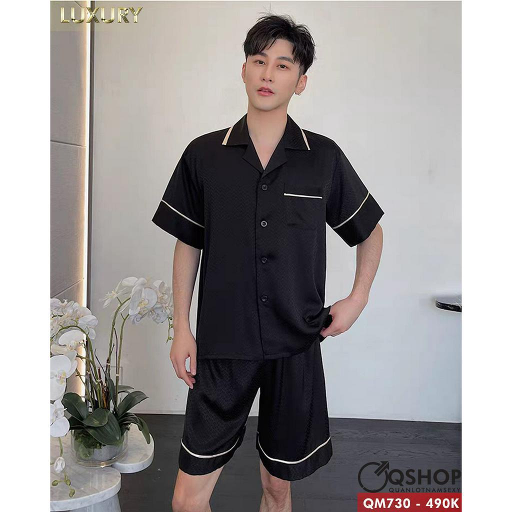 Bộ đồ pijama nam Luxury quần ngắn, tay ngắn sành điệu QSHOP QM730