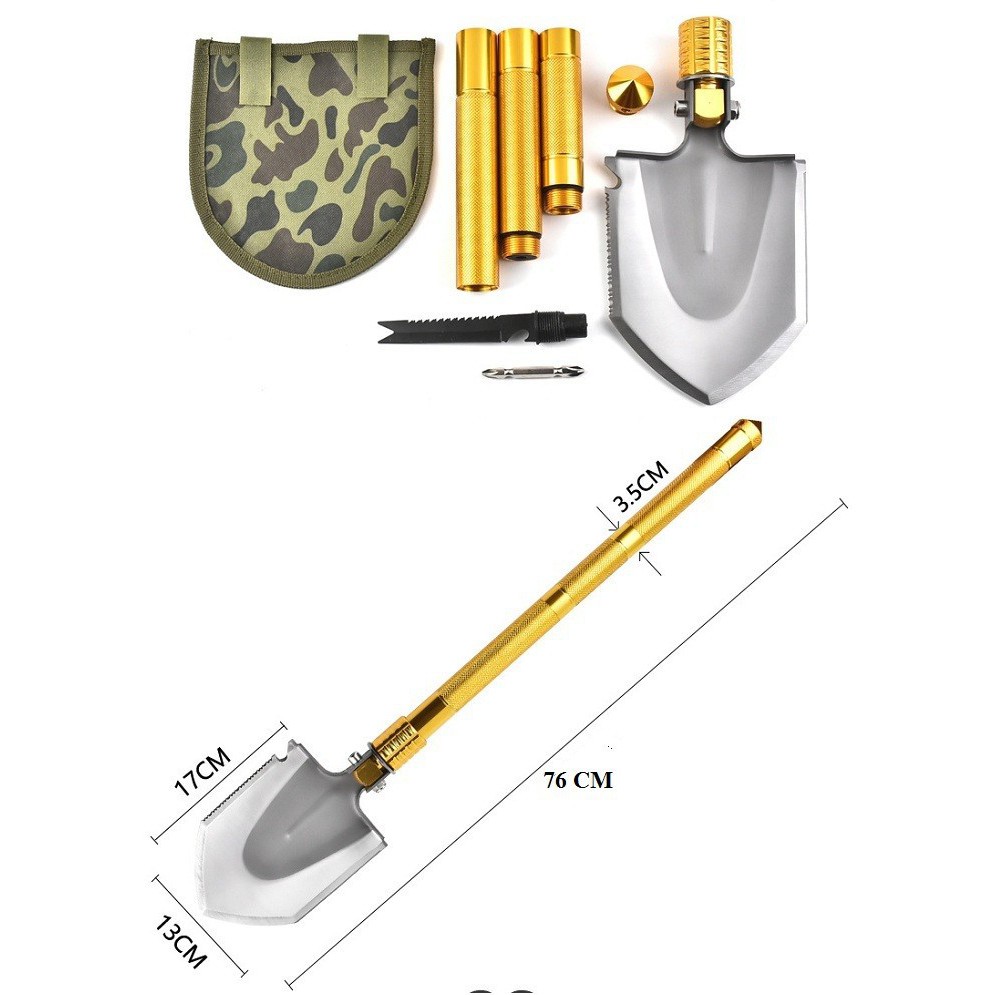 Bộ Xẻng Quân Dụng  Đi Phượt Cao Cấp , Phụ Kiện Dã Ngoại Thông Minh Cho Dân Phượt