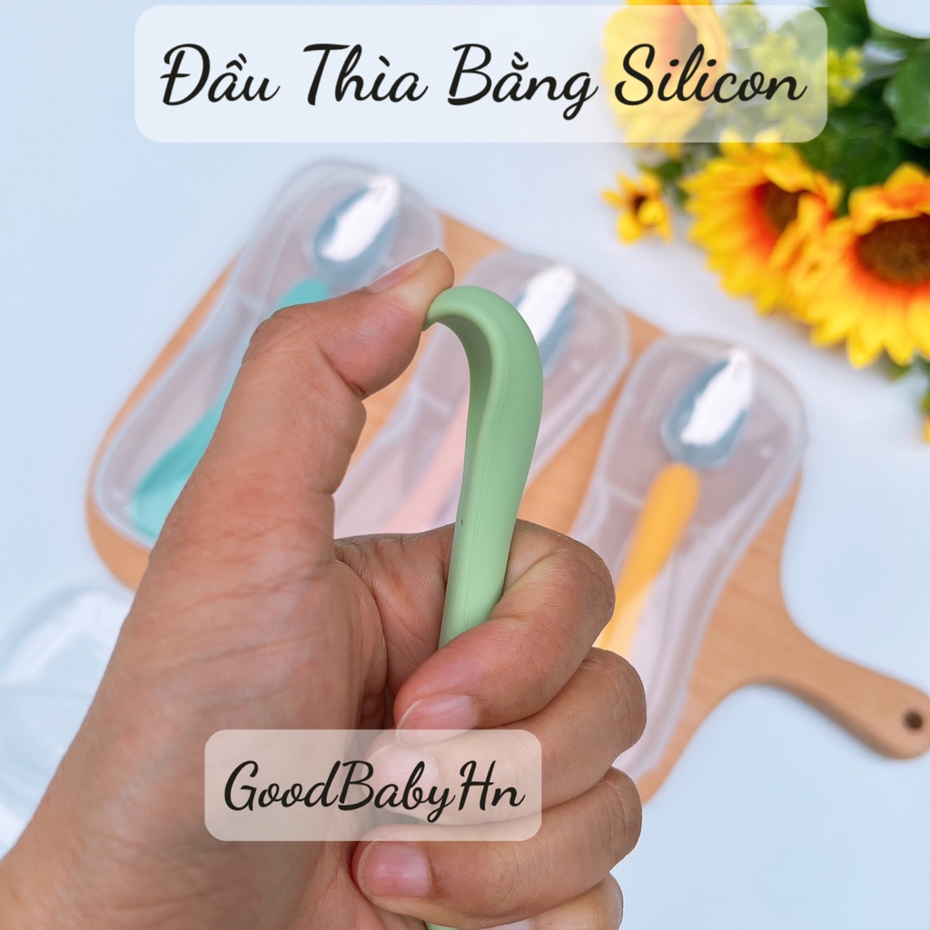 Thìa nạo hoa quả 2 đầu tiện lợi dành cho bé (có hộp đựng sạch sẽ) 𝐃𝟖𝟎