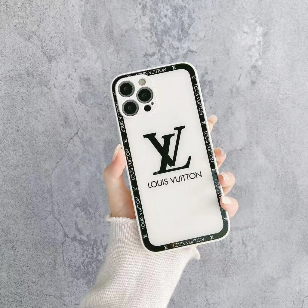 Ốp điện thoại in logo LV cho iPhone 13ProMax 13 13pro 11ProMax 11 7 8 SE 7plus 8plus X XS XR XSMAX 12 12Pro 12ProMax