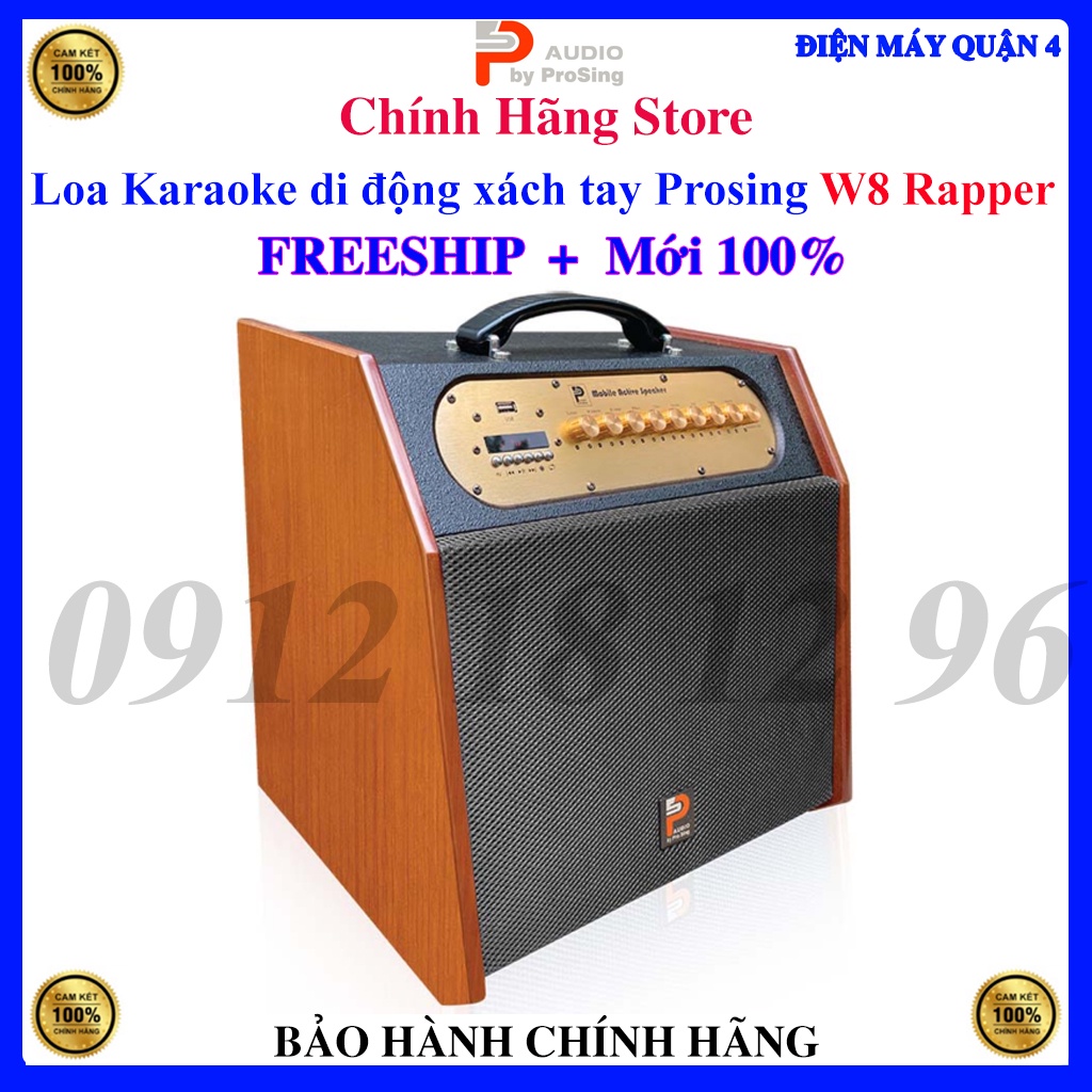 Loa di động karaoke xách tay Prosing W8 Rapper