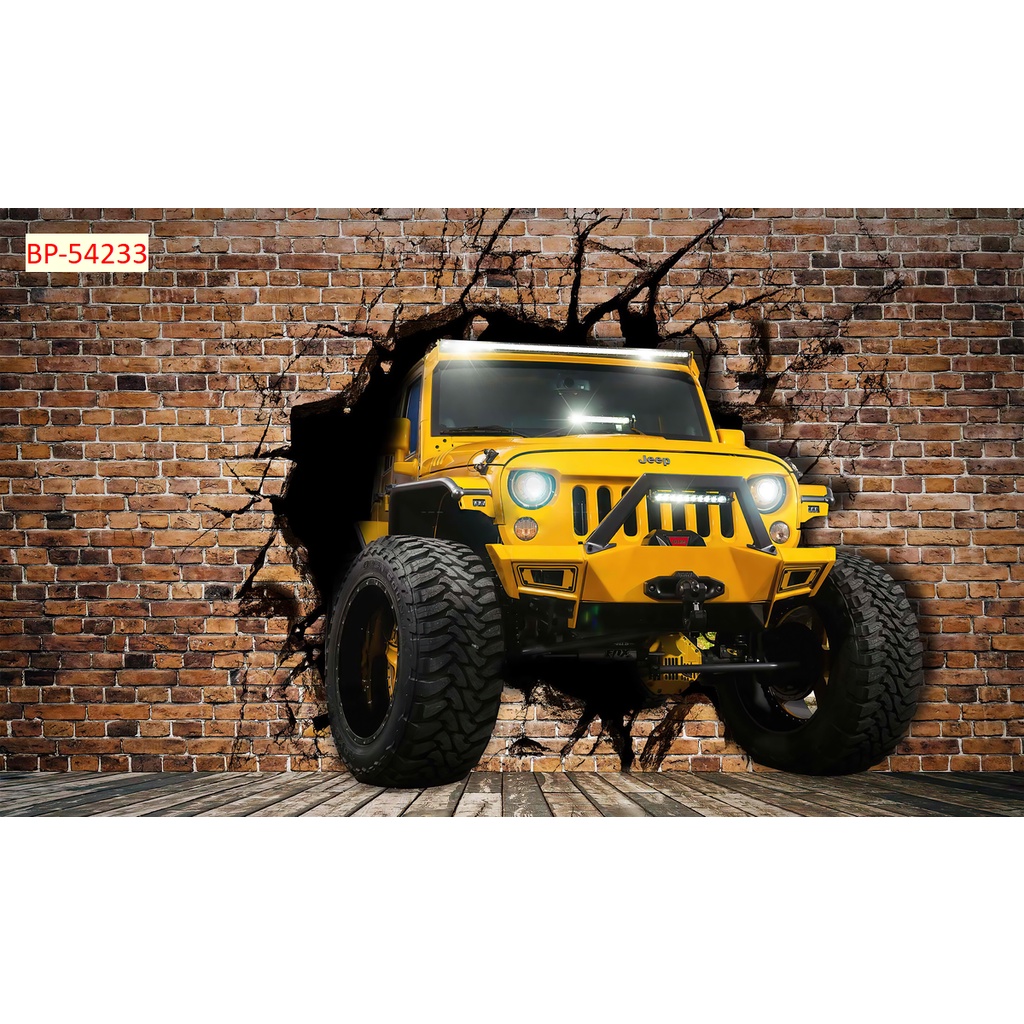 Tranh dán tường trang trí Quán Cafe, Trà Sữa, Trang Trí Cửa Hàng 3D