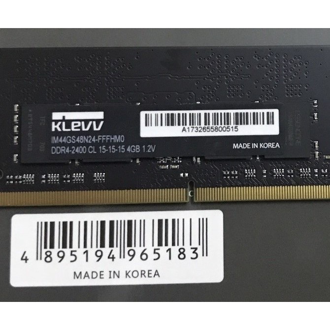 🚀 Ram Laptop Klevv DDR4 8GB Bus 2400GHz 1.2V Sodimm PC4-2400 2666 2133MHz Dùng Cho Máy Tính Xách Tay