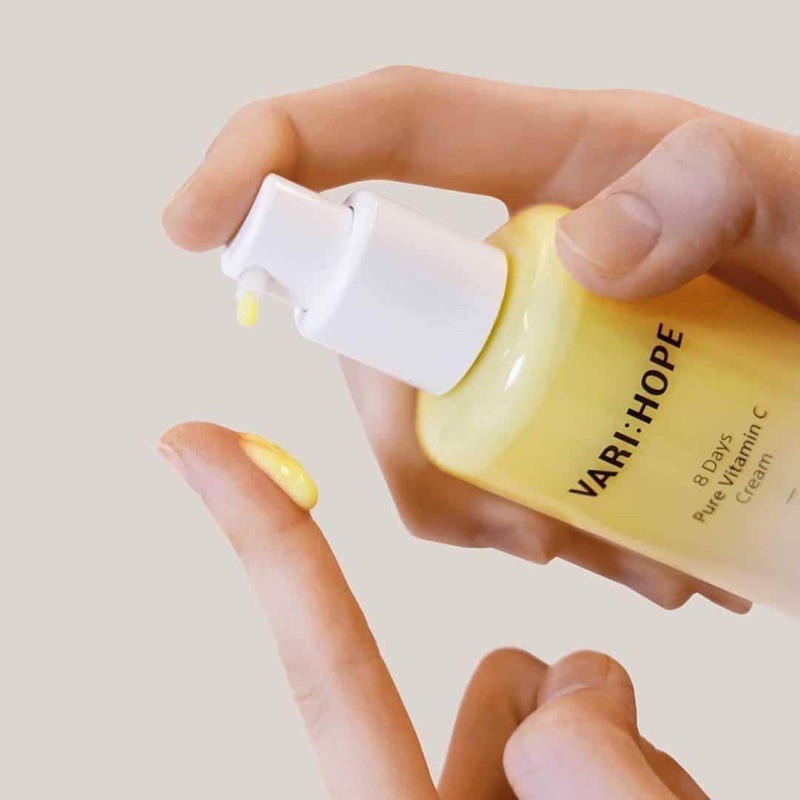 Kem dưỡng trắng da mờ thâm siêu tốc vari hope vari:hope 8 days pure vitamin c 7%