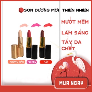 Son dưỡng môi có màu / không màu cao cấp QUÊ MỘT CỤC 5g (handmade)