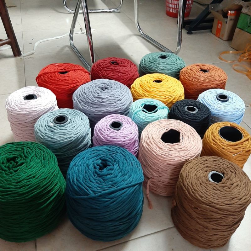 Dây thừng se macrame màu XANH LÁ .