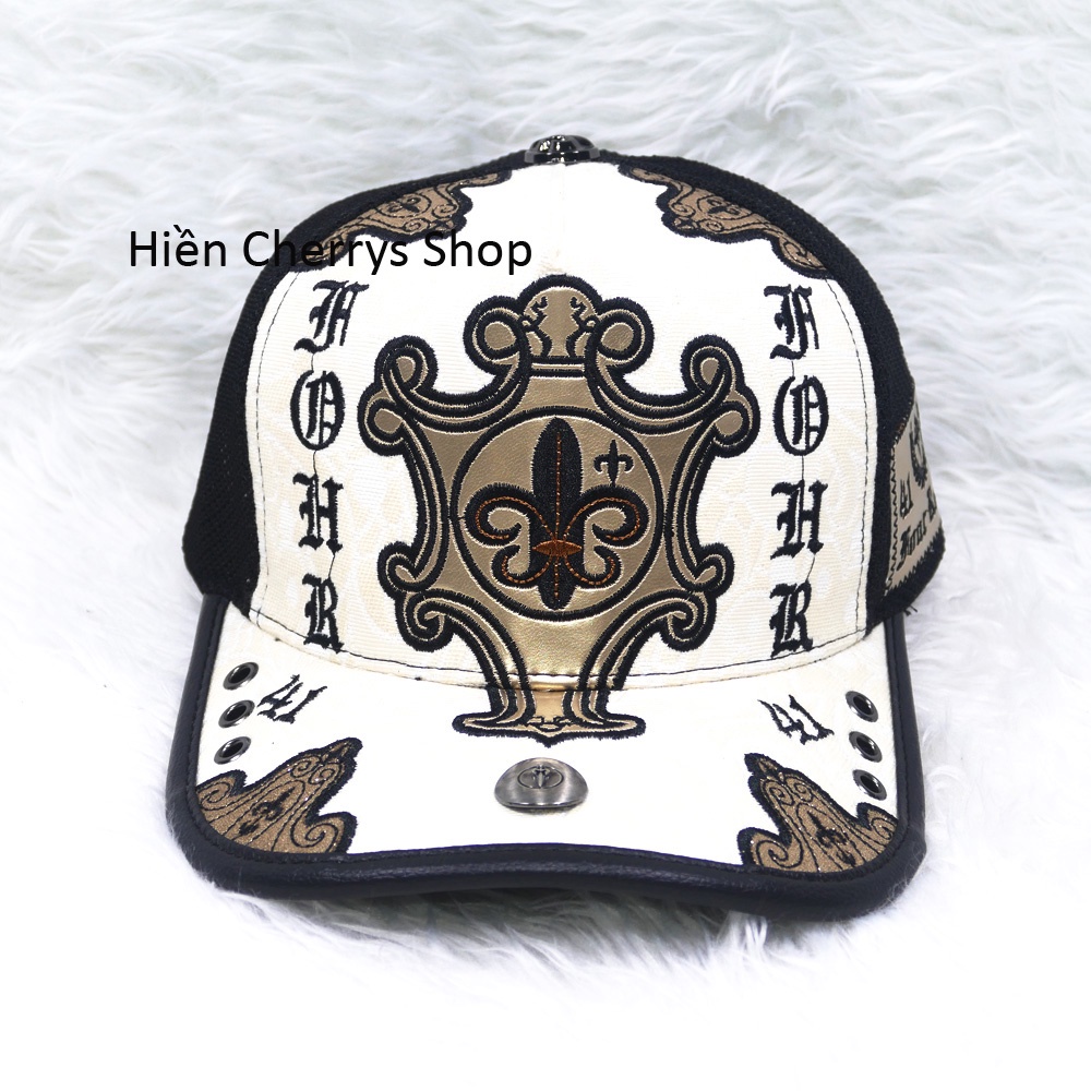 Nón kết lưới vá cotton cao cấp nhiều họa tiết &amp; thêu số 41 thời trang phù hợp cho cả nam và nữ