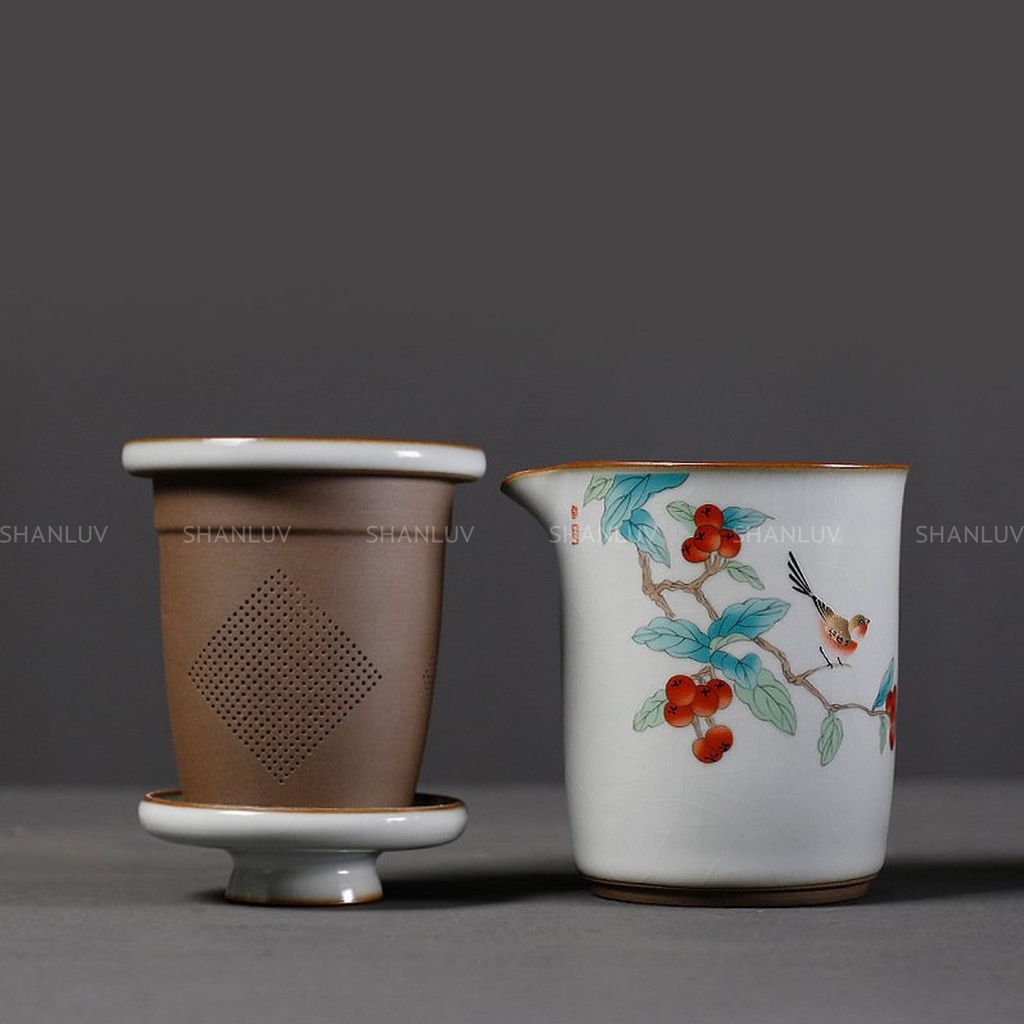 Bộ Trà Du Lịch Gốm Sứ Phúc Kiến Có Hộp Đựng Shanluv