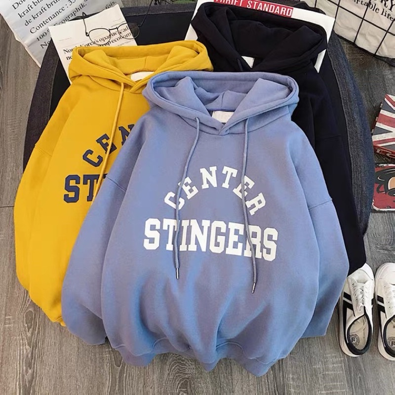 (XẢ ĐẦU MÙA) Áo hoodie nỉ bông, áo nỉ nữ chữ center nhiều màu hot 2021