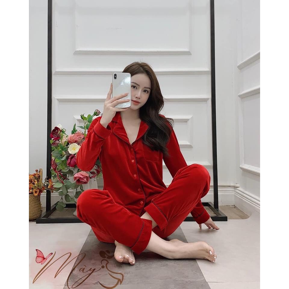 Pijama nhung trơn - Thương hiệu độc quyền của Mây | BigBuy360 - bigbuy360.vn