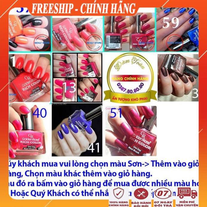 [FreeShip - Hàng Chính Hãng] Sơn móng tay đẹp/Nước sơn móng siêu bóng mịn và nhanh khô golden rose rich color thổ nhĩ kỳ