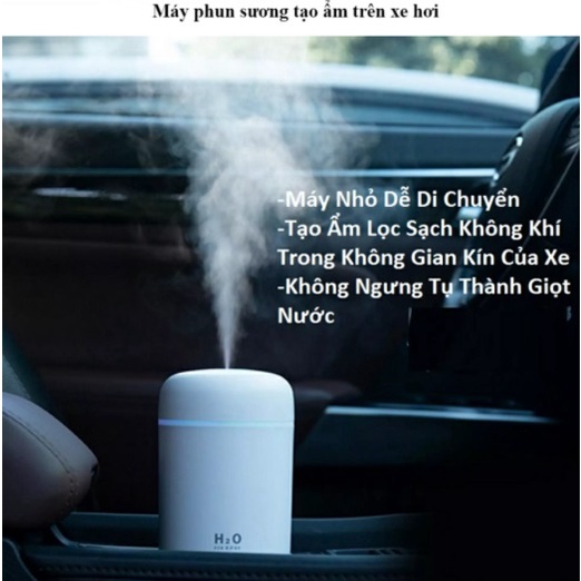 Máy Xông Tinh Dầu Phun Sương H20 Tạo Ẩm Tạo Hương Thơm Khuếch Tán Nhanh Khử Mùi Không Khí Dung Tích 300ml