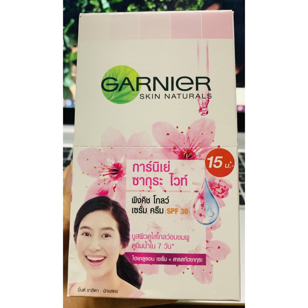 Kem Dưỡng Trắng Da Chống Nắng Garnier Skin Naturals Thái Lan Hộp 6 Gói