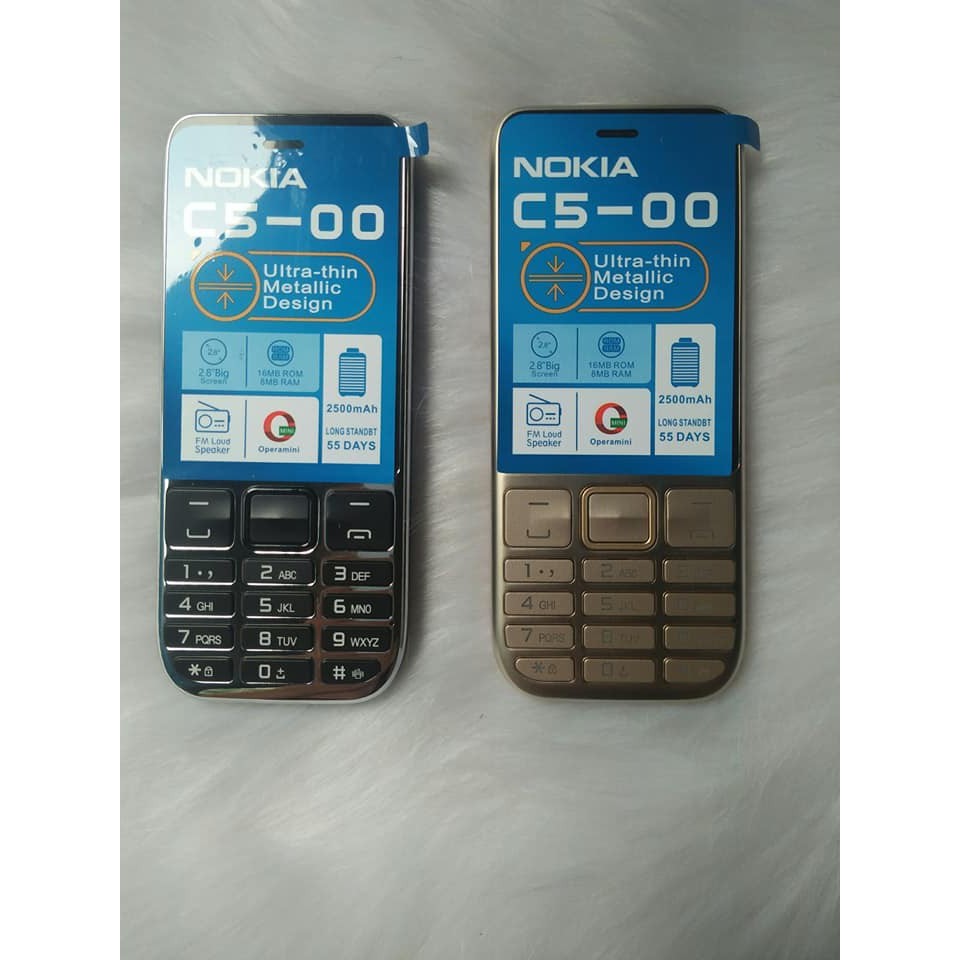 Điện Thoại Nokia C5 2 Sim Cho người Gìa Loa To Phím Bự BH 12T