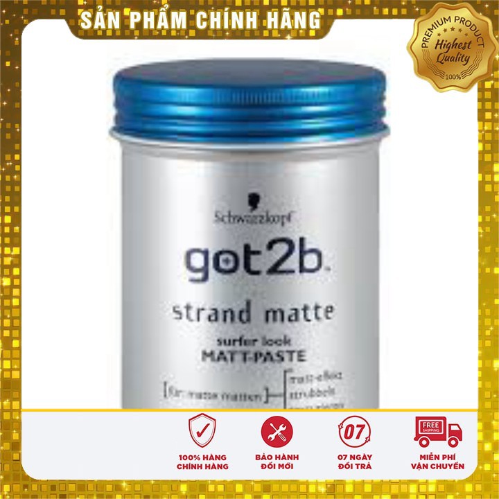 Sáp Vuốt Tóc Got2b Strand Matte Schwarzkopf .