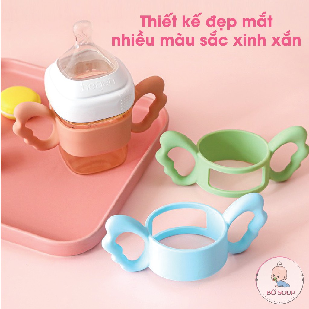 Tay Cầm Bình Sữa Avent, Moyuum Sillicon, Phù Hợp Với Tất Cả Bình Cổ Rộng