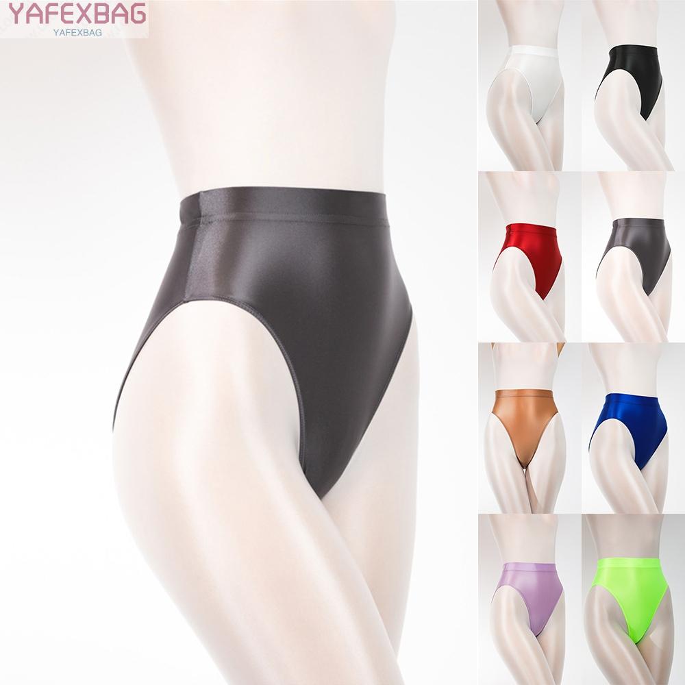 Leggings High Elasticity High Waist M-2XL Oil Shiny Sexy Silky Underwear
