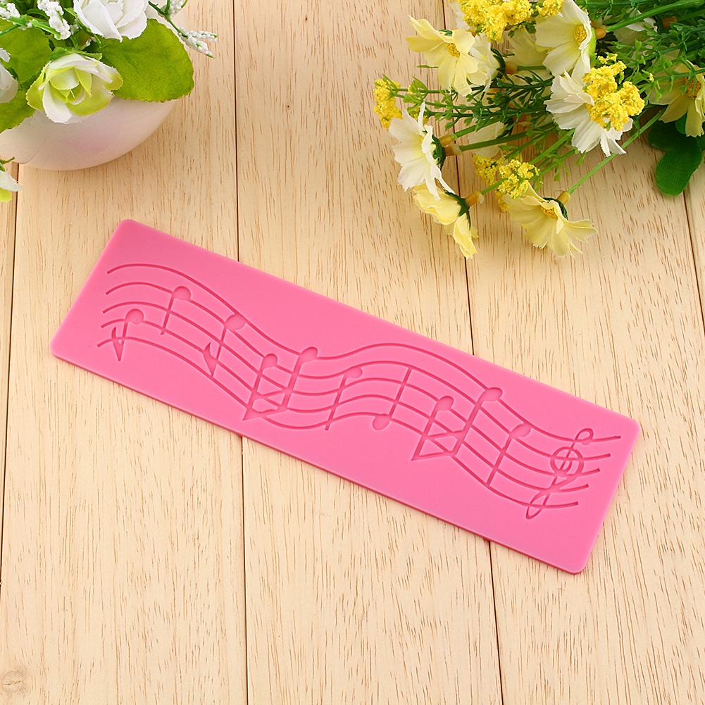 Decorating Tool Note Multi Mat Fondant Silicone Mould Mold Lace Music Cake