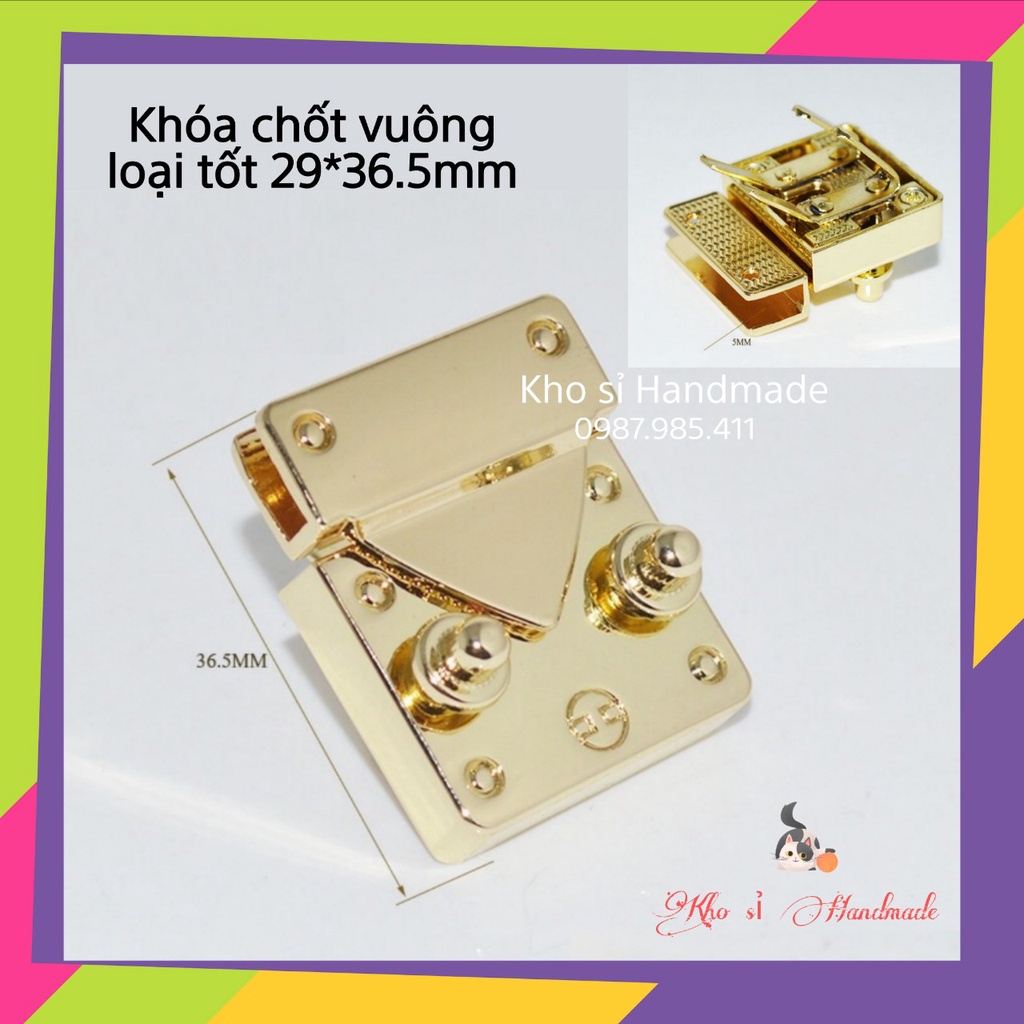 Khóa sập LV loại tốt 29 x 36.5mm