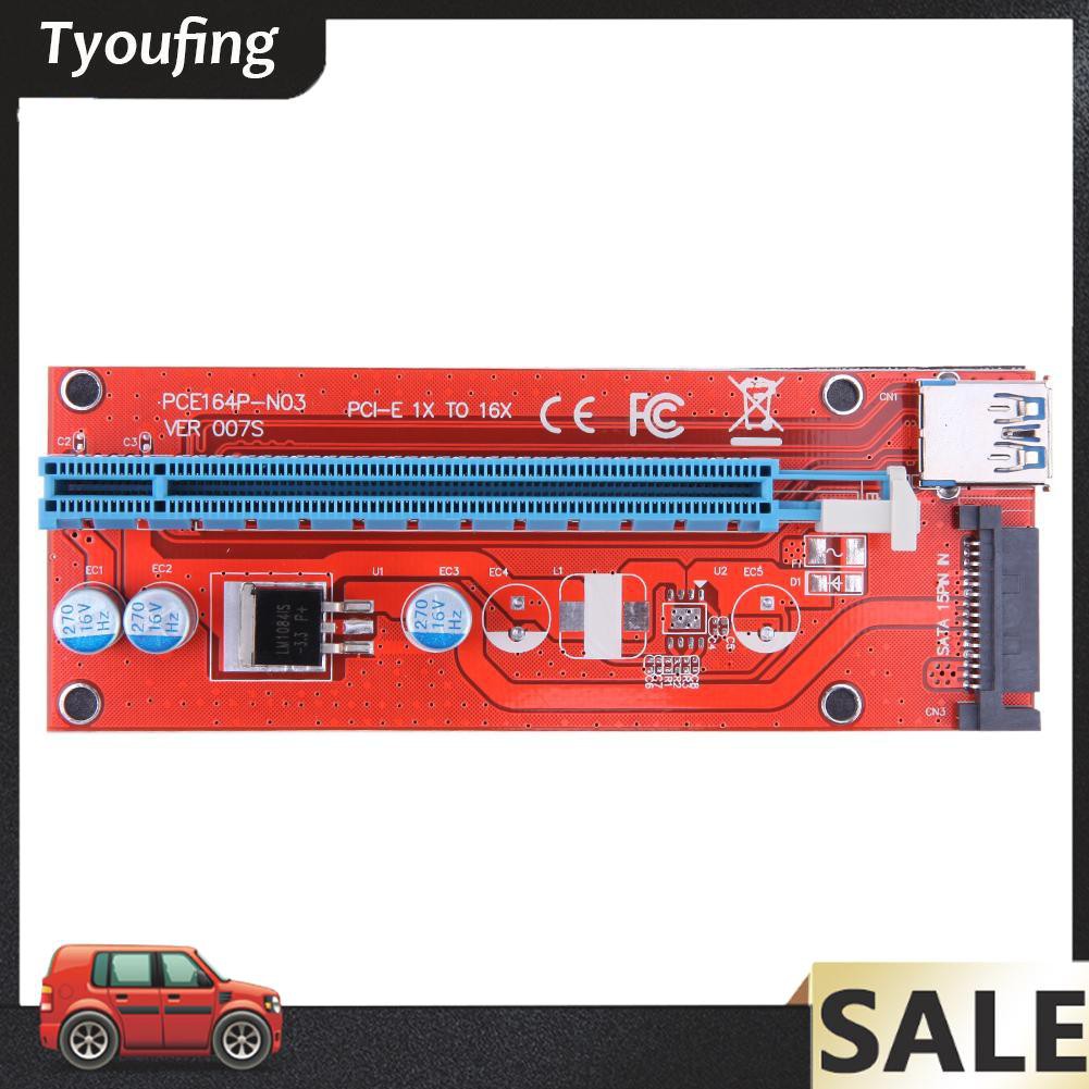 Dây Cáp Chuyển Đổi 60cm 007s Pci-E Riser 1x 16x Usb3.0 Dành Cho Btc Miner