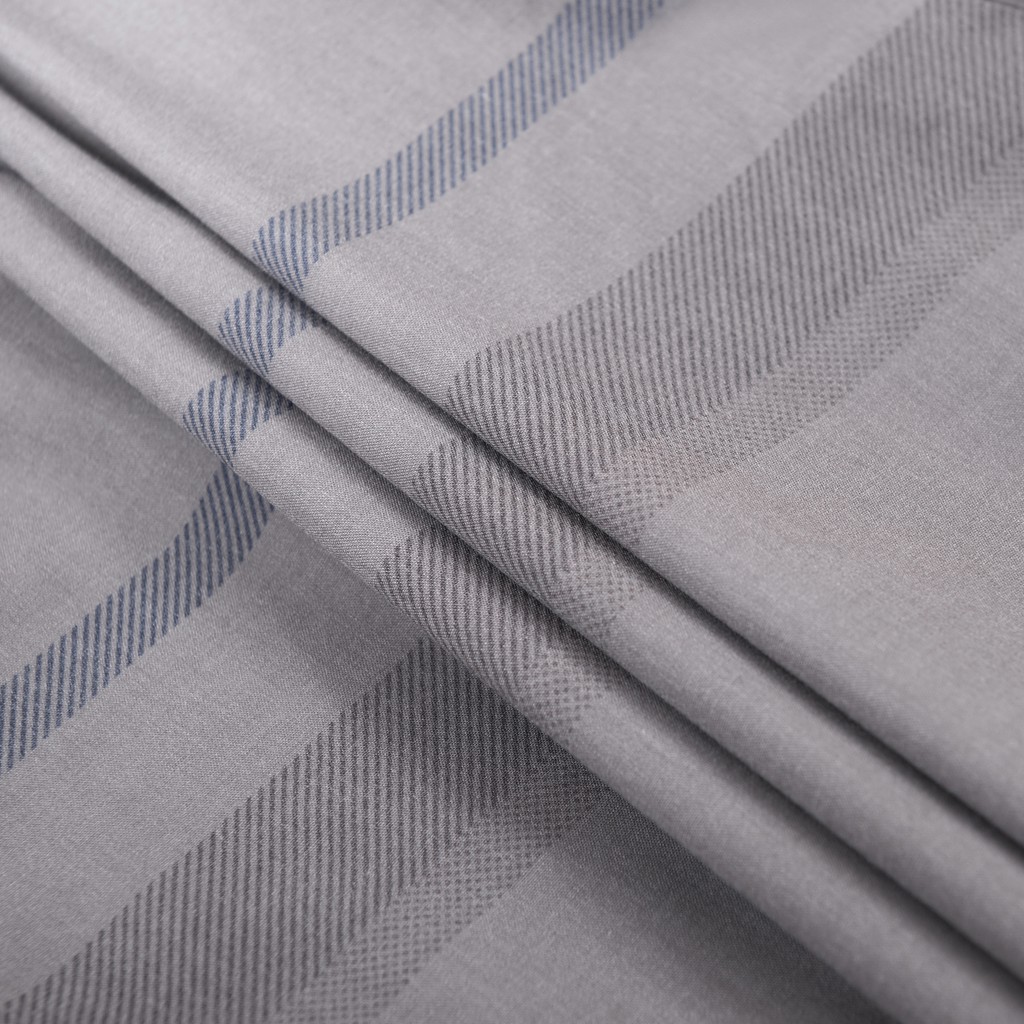 [HÀNG VIỆT NAM] Áo Sơ Mi Nam Công Sở Thương Hiệu ANTON Dài Tay Nâu Xám Kẻ Sọc Cotton - AT211 | BigBuy360 - bigbuy360.vn