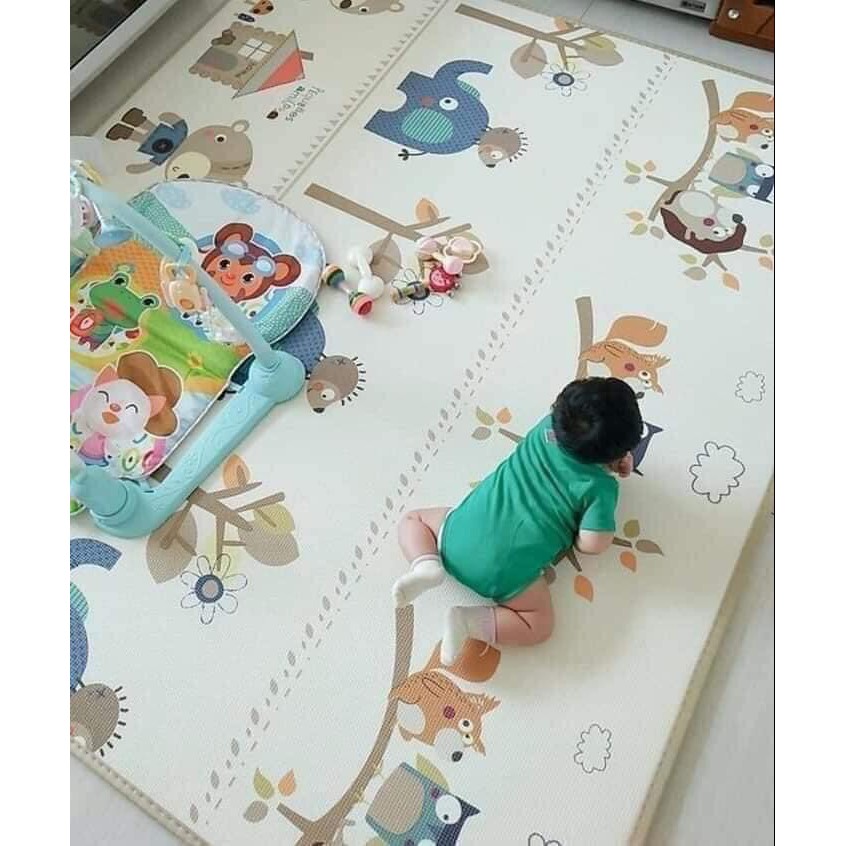 Thảm xốp trải lót sàn gấp gọn an toàn cho bé vui chơi thoải mái