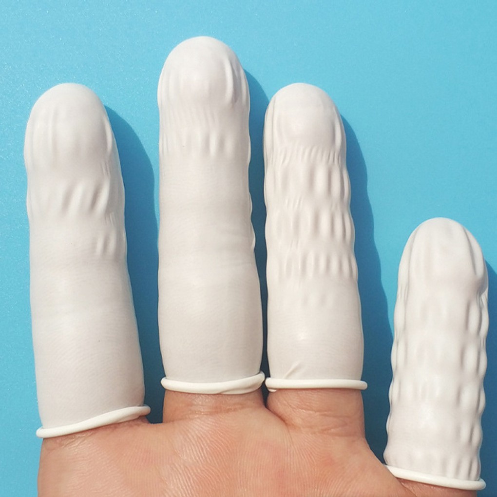 Bộ 100 bao đeo ngón tay bằng chất liệu cao su latex chống tĩnh điện chuyên dùng trong xăm hình