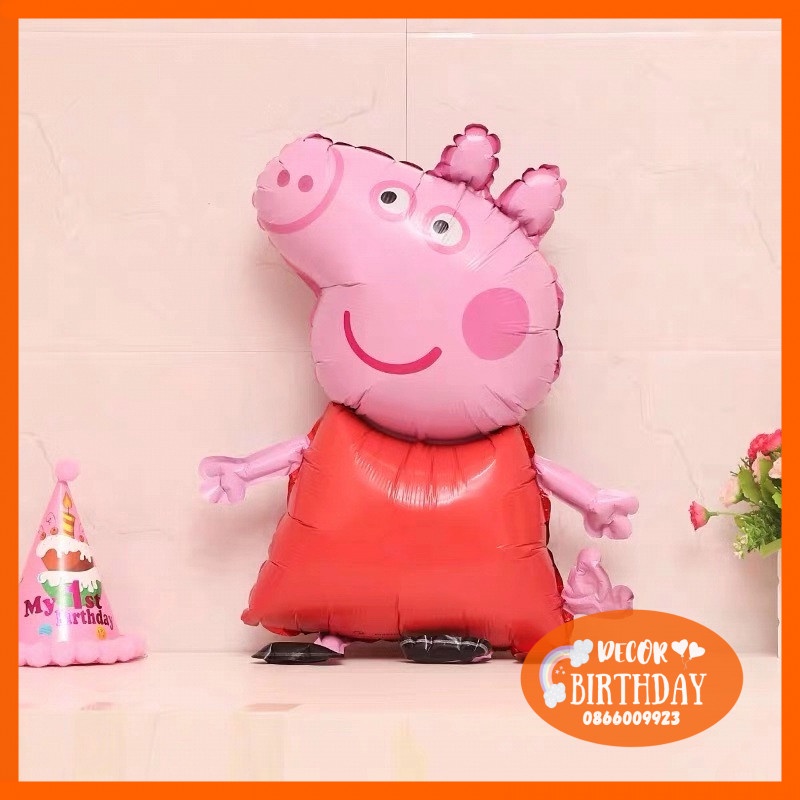 Bóng Heo Peppa 🎁FREESHIP🎁 Trang Trí Sinh Nhật Cho Bé Tuổi Heo Đáng Yêu, Bóng Dày Dặn, Nhiều Mẫu