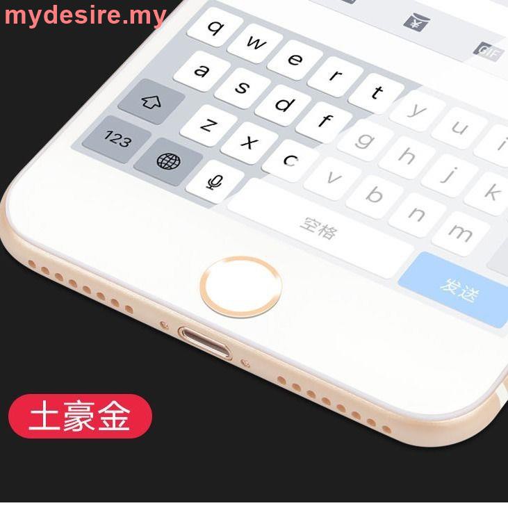 Miếng Dán Phím Bấm Vân Tay Bằng Kim Loại Họa Tiết Hoạt Hình Cho Apple Iphone5ss7plushiphone5s / 6s / 7 / 8plus / 3.24