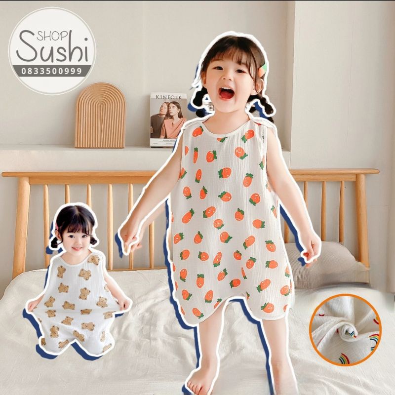 (FreeShip) Túi ngủ mùa hè cho bé, Túi ngủ vải xô mỏng