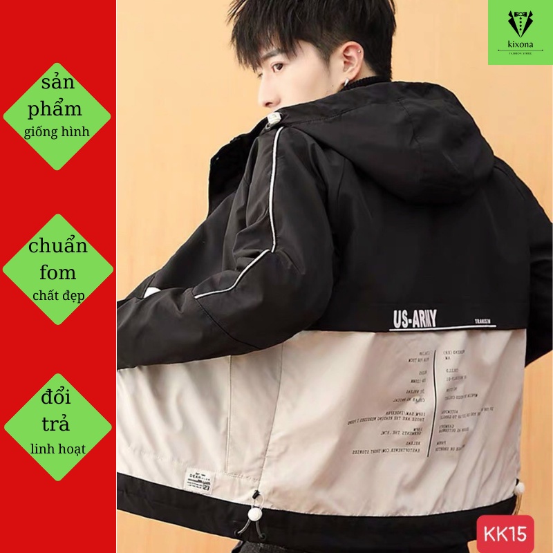 Áo Khoát Kaki Nam Cao Cấp Mẫu mới đẹp Chất Kaki Jean đẹp siêu bền KIXONA