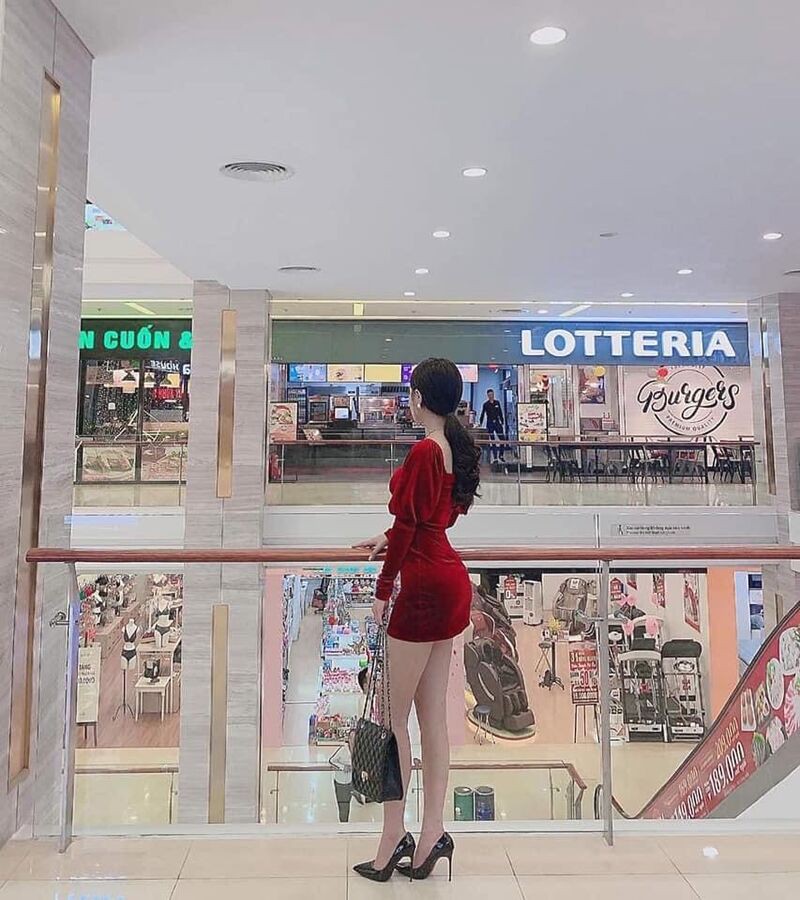 Váy nhung cổ vuông bo tay nhiều màu sắc