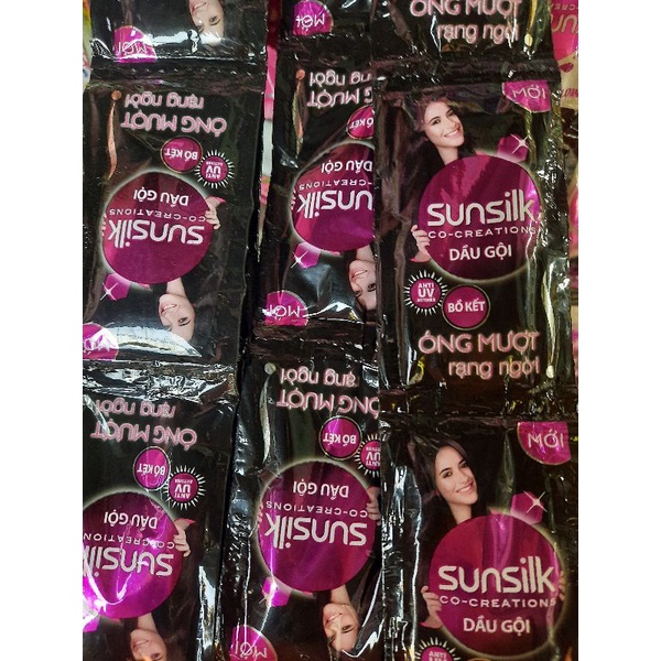 dây gội sunsilk 12 gói màu đen