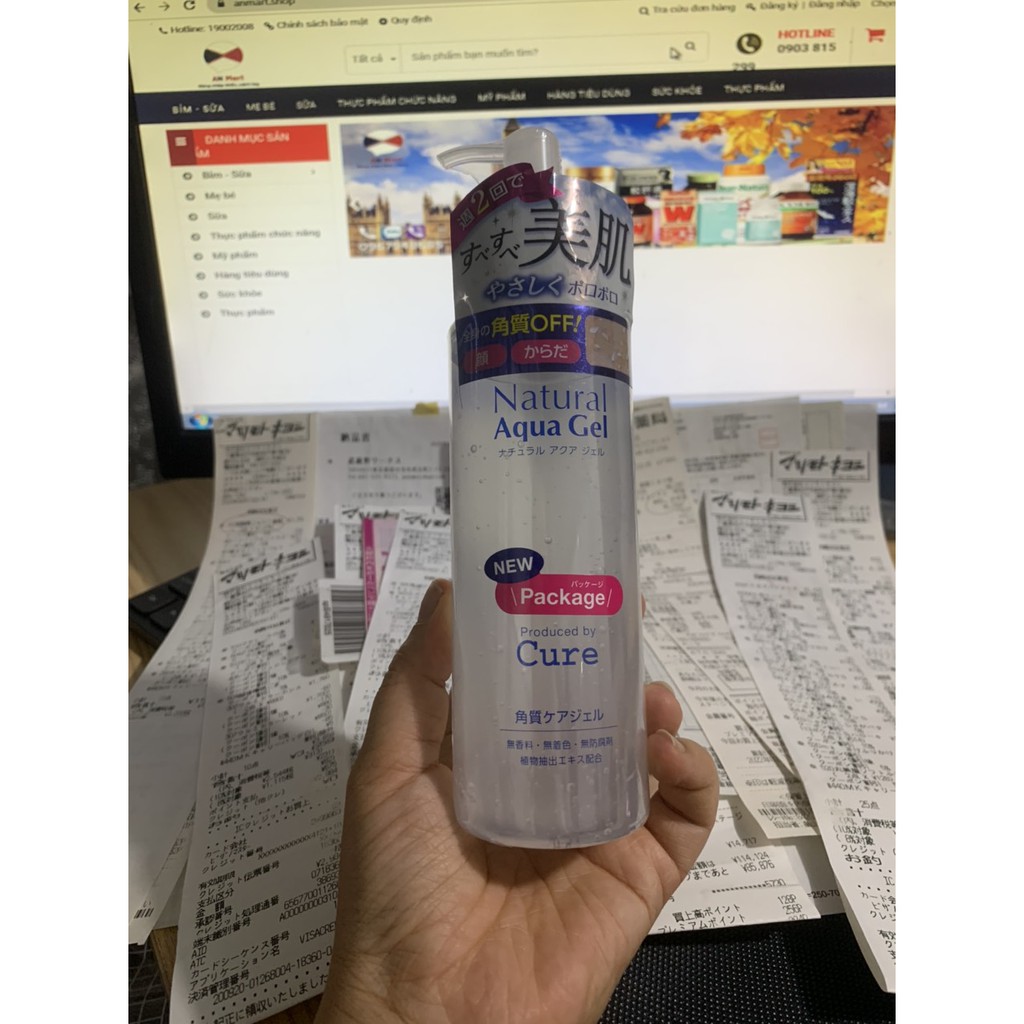 Tẩy Da Chết Cure Natural Aqua Gel