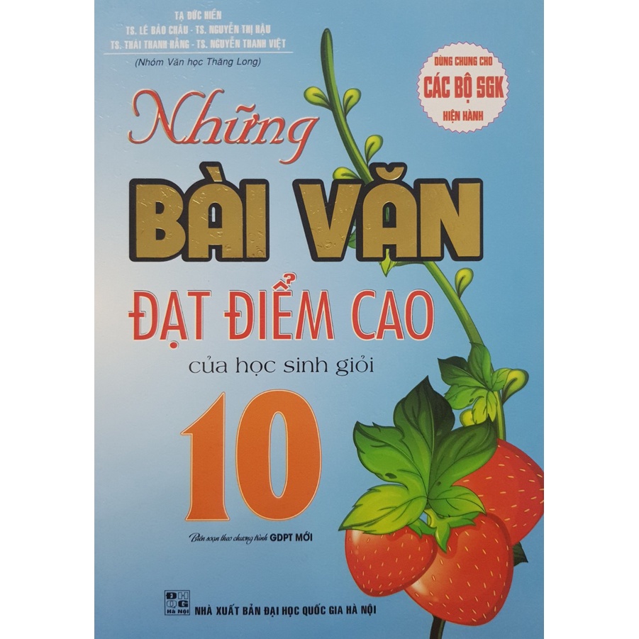 Sách - Những bài văn đạt điểm cao của học sinh giỏi 10
