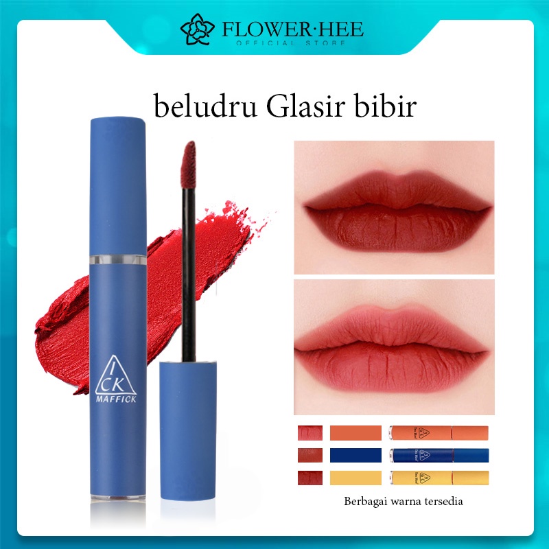 「Flower.Hee」Korean retro matte air velvet lip glaze, moisturizing lipstick, long-lasting non-fading non-stick lip gloss