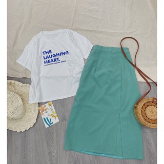 SET PULL CHỮ + CHÂN VÁY XẺ TÀ MIDI