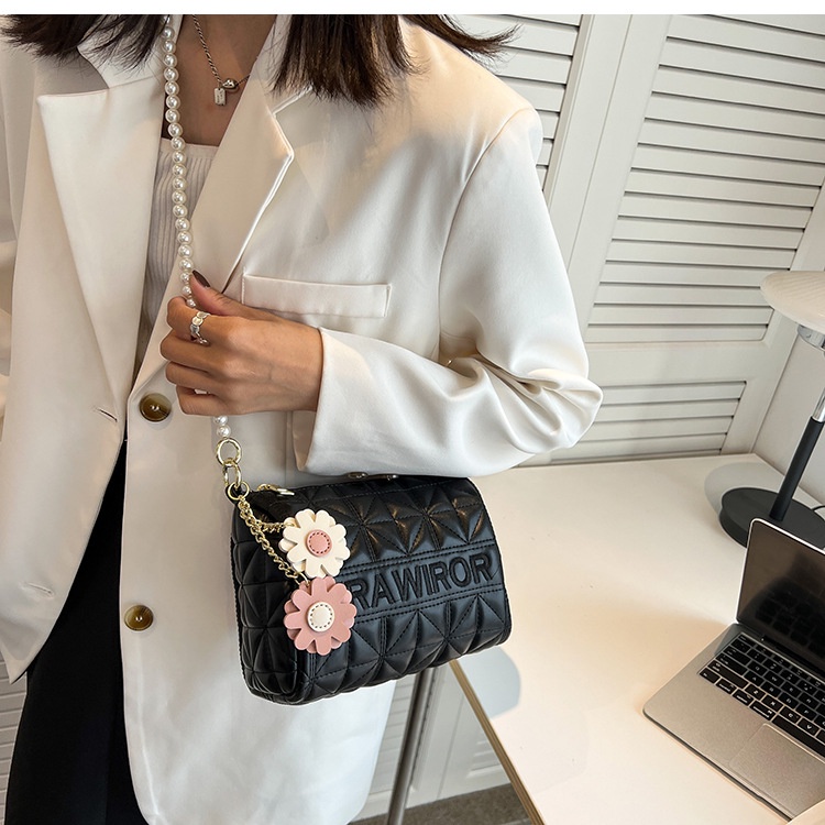 Túi Đeo Vai Đính Ngọc Trai Thời Trang Dễ Phối Đồ Cho Nữ