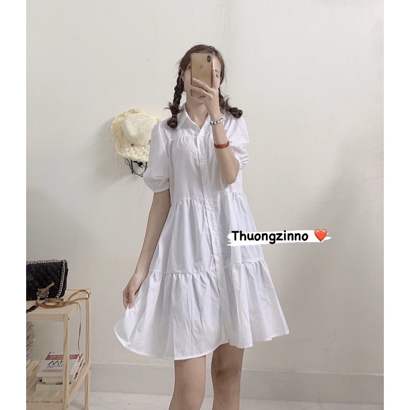 [Ảnh thật/Video]ĐẦM SƠ MI BABYDOLL ULZZANG Đầm babydoll búp bê cổ polo | BigBuy360 - bigbuy360.vn