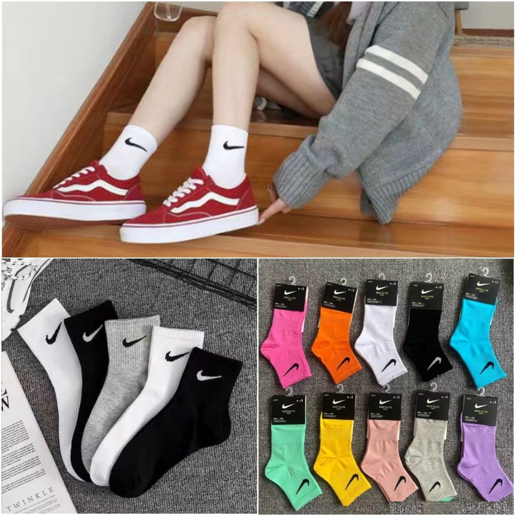 📛 RẺ VÔ ĐỊCH 📛 tất vớ thể thao nam nữ N cao cổ nhiều màu hot trend phong cách hàn quốc