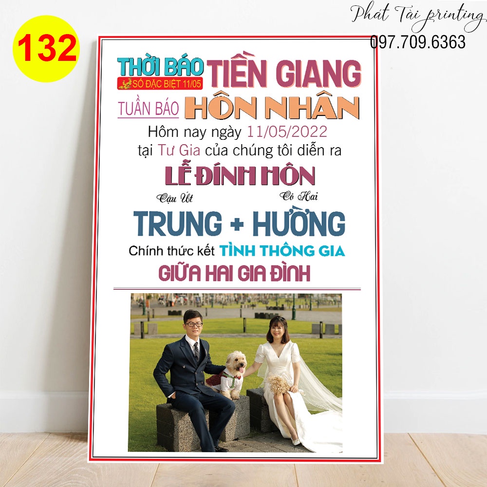 MS 132 - Bảng Welcome trang trí đám cưới