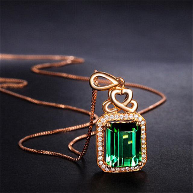 Mặt Dây Chuyền Mạ Bạc Đính Đá Tourmaline Nhiều Màu Sắc