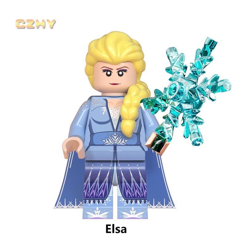 Bộ Mô Hình Lắp Ghép Lego Nhân Vật Anna Elsa Wm6084