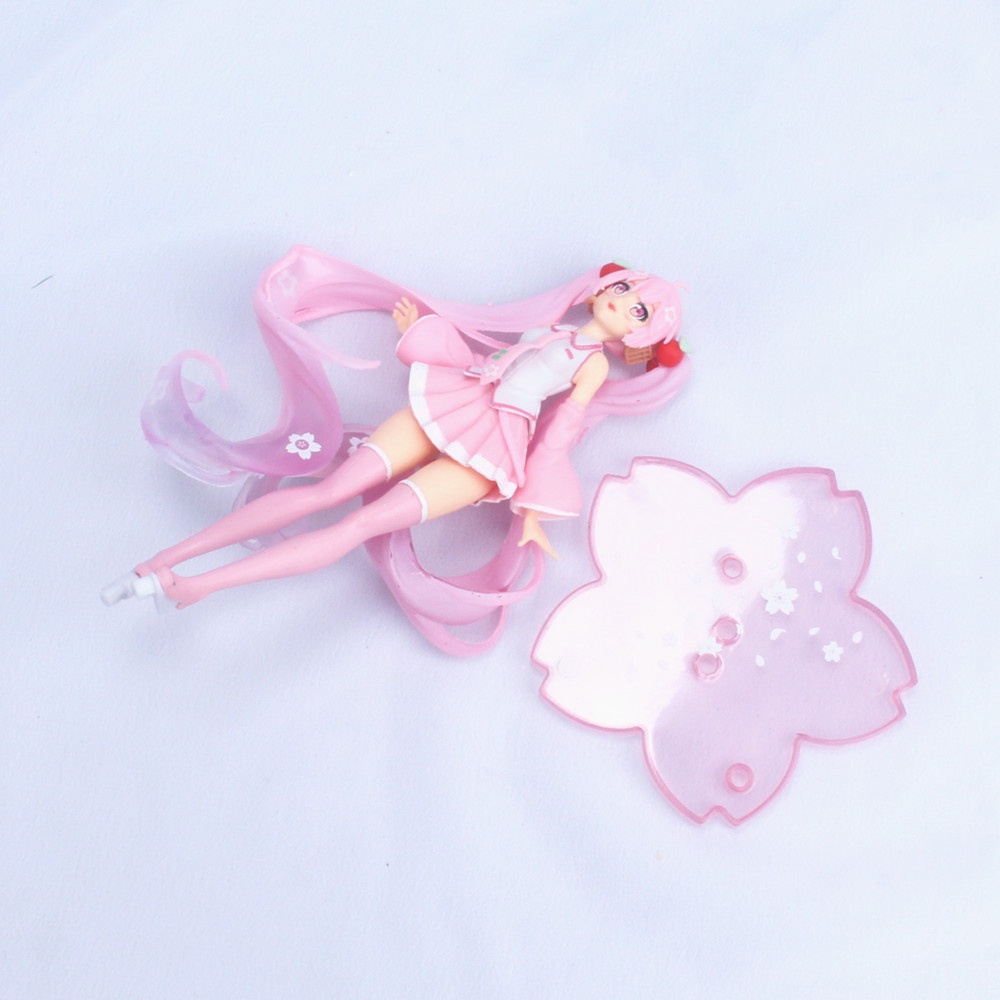 Mô Hình Nhân Vật Hoạt Hình Hatsune Miku Mô Hình Đồ Chơi Nhân Vật Hatsune Miku Bằng PVC Màu Hồng Sakura