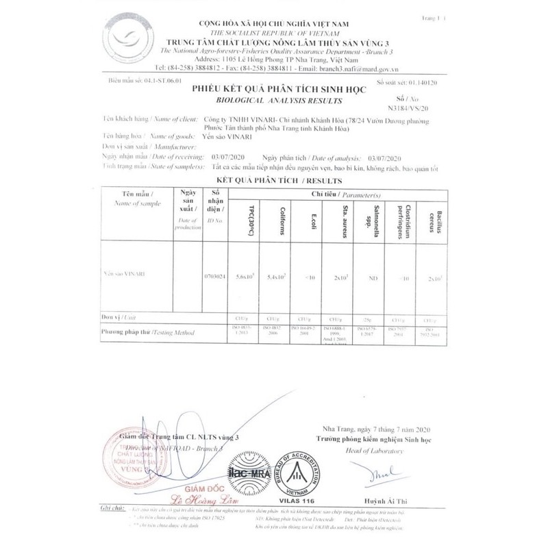 Nước Yến Sào cho trẻ em VinaRi Kid - Yến Sào Khánh Hoà Yến Sào Nha Trang