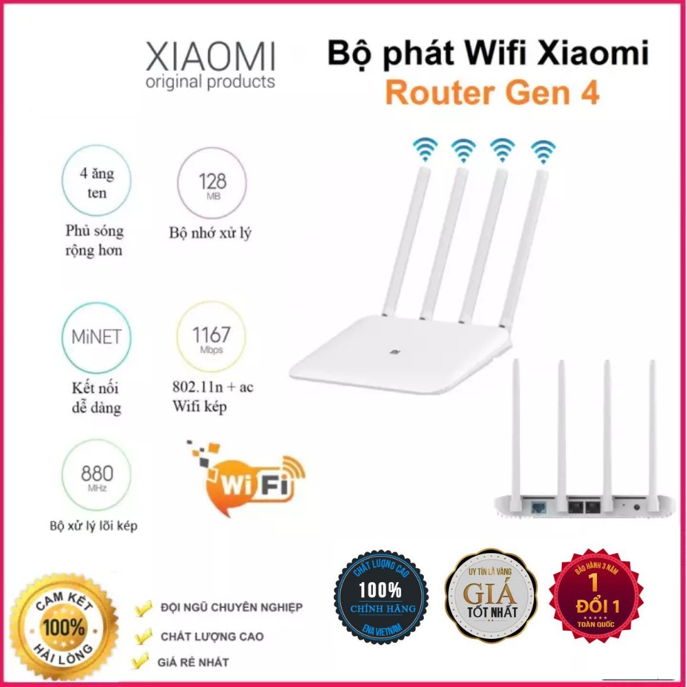 BỘ PHÁT Wifi Router Xiaomi Gen 4C